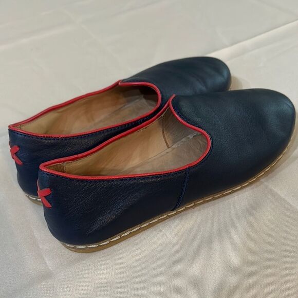CHARIX Navy/Red Slip-On Loafers Size 40 - Picture 1 of 10